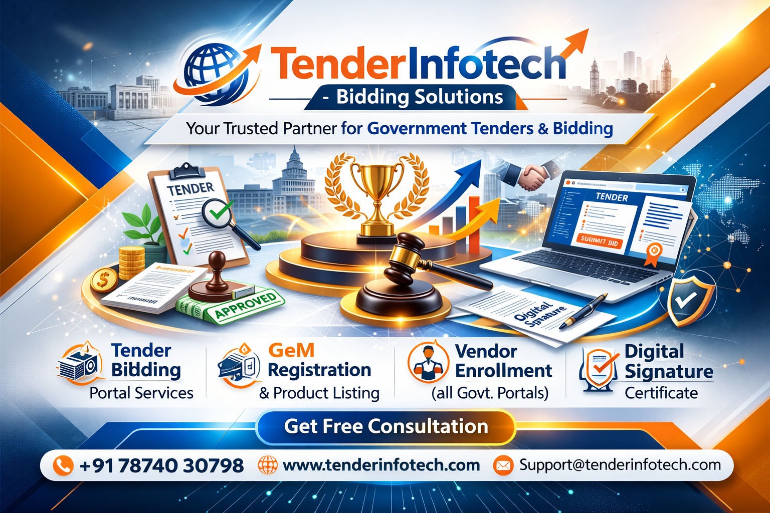 Tender Infotech | GeM Registration, Tender Bidding & Vendor